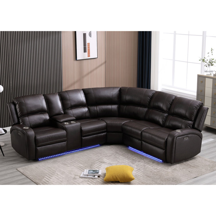 Wayfair black leather sectional hotsell
